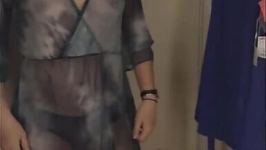 Friend Films EROSPIRATION as she tries on Clothes and then Lets him TOUCH her BREASTS and more - 2 image