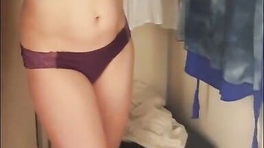 Friend Films EROSPIRATION as she tries on Clothes and then Lets him TOUCH her BREASTS and more - 6 image