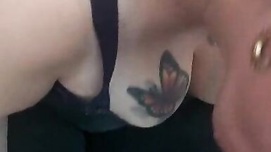 Big tit blowjob cum over tits big nipples - 3 image