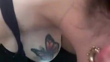 Big tit blowjob cum over tits big nipples - 4 image