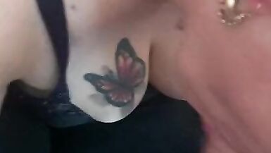 Big tit blowjob cum over tits big nipples - 5 image