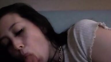 Deep Throat Blow Job Asian MILF Babe
