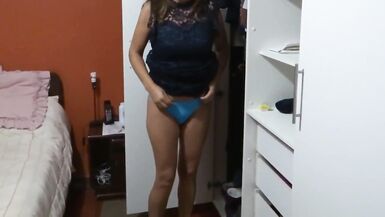 58-year-old Latina mom dresses and undresses to fuck - 4 image