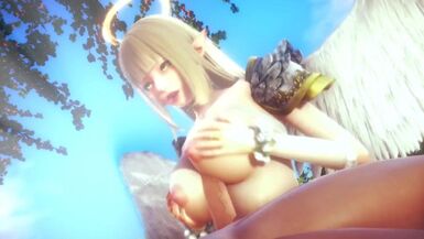 ANGEL'S BIG TITS RUB AGAINST MY COCK | 3D Hentai