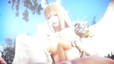 ANGELS BIG TITS RUB AGAINST MY COCK | 3D Hentai - 11 image