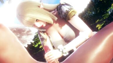 ANGELS BIG TITS RUB AGAINST MY COCK | 3D Hentai - 8 image