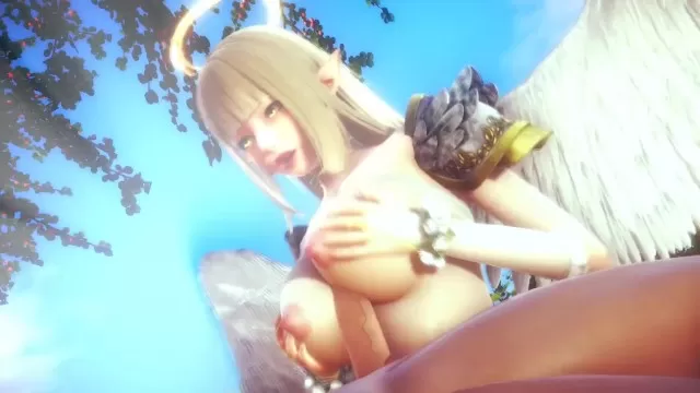 Big Tits Angel Hentai - ANGEL'S BIG TITS RUB AGAINST MY COCK | 3D Hentai at Zeenite