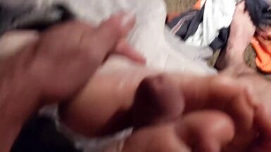 BBW Wifey gives Husband a Footjob - 3 image