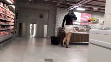 peep, I'm in the store today without panties. - 13 image