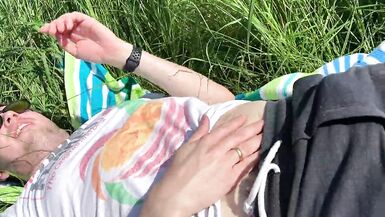 Public Blowjob - people walk and drive by - I cum in mouth - 2 image