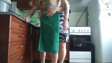 helped me cum by jerking off my cock - 1 image