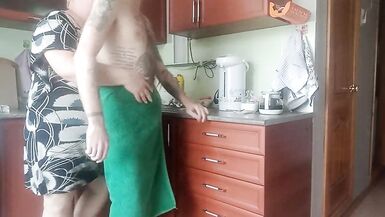 she jerked off my cock and helped me cum - 2 image