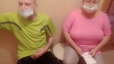 a woman jerks off my cock in the waiting room - 1 image