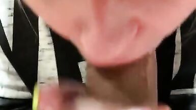 POV, Amateur HOT MILF gives Amazing Close up BLOW JOB on Vacation - 13 image