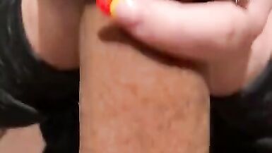 POV, Amateur HOT MILF gives Amazing Close up BLOW JOB on Vacation - 3 image