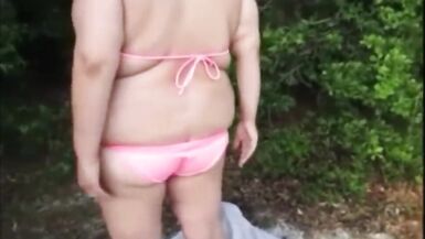 Chubby Bikini Stepmom Gets Pussy Used and Sucks Dicks and Swallow - 2 image