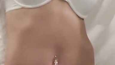 Girl Pissing and Playing in the Night Club Toilet - 11 image