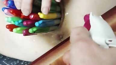 Sharpie Challenge 2!!! 40 засунутых в киску - 11 image