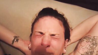 Amateur Wife Cumslut Facial Compilation - 4 image