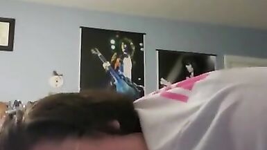 My Neighbor Cums in my Mouth BBW Glasses Blowjob - 4 image
