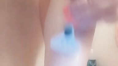 Shaving Legs and Pussy in the Shower - 7 image