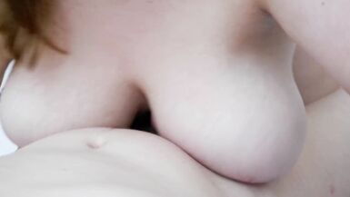 She rubbed her huge tits on my cock until I cum - 14 image