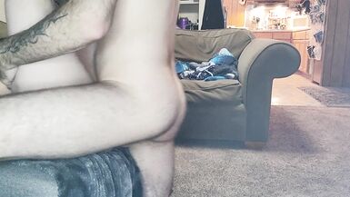 Daddy Shows off his Hairy Cheeks during Accidental Recording...creampie at the end - 11 image