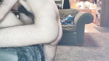 Daddy Shows off his Hairy Cheeks during Accidental Recording...creampie at the end - 12 image