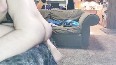 Daddy Shows off his Hairy Cheeks during Accidental Recording...creampie at the end - 3 image