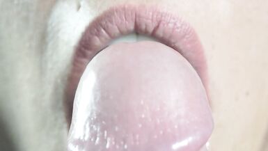Close up edging blowjob - 2 image