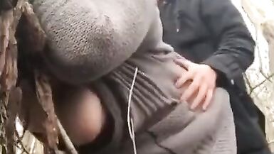 Fucking Busty Milf In The Woods, Since Her Husband Is Home - 5 image