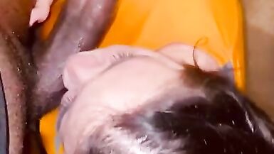 Cheating Housewife Sneaks off to Suck BBC - 14 image