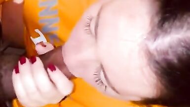 Cheating Housewife Sneaks off to Suck BBC - 7 image