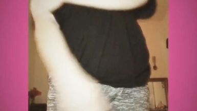 Grey Sweatpants and Black T-shirt Goddess Ass and Leg Worship. Kiss it and Sniff It, Bitch Boy. - 12 image