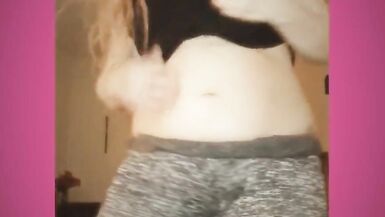 Grey Sweatpants and Black T-shirt Goddess Ass and Leg Worship. Kiss it and Sniff It, Bitch Boy. - 13 image