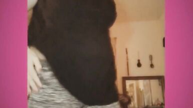 Grey Sweatpants and Black T-shirt Goddess Ass and Leg Worship. Kiss it and Sniff It, Bitch Boy. - 15 image