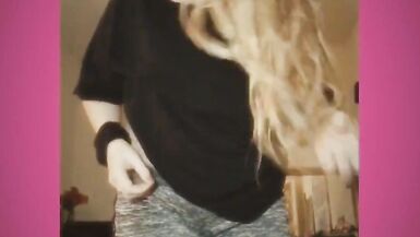 Grey Sweatpants and Black T-shirt Goddess Ass and Leg Worship. Kiss it and Sniff It, Bitch Boy. - 5 image
