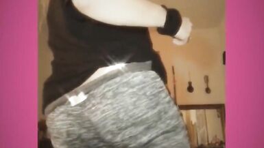 Grey Sweatpants and Black T-shirt Goddess Ass and Leg Worship. Kiss it and Sniff It, Bitch Boy. - 8 image