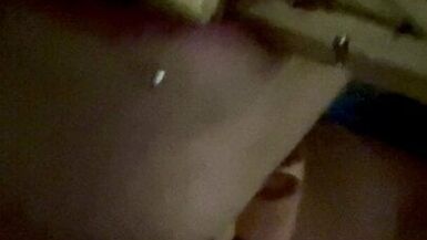 Painful punishment for slave wifey tongue nose and tits pegs - 1 image