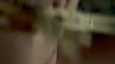 Painful punishment for slave wifey tongue nose and tits pegs - 7 image