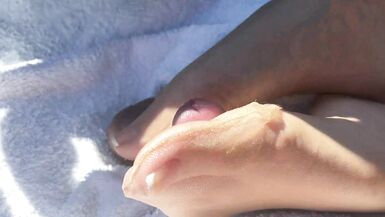 Sexy French Pedi Tan Nylons Car Footjob Tease - 13 image