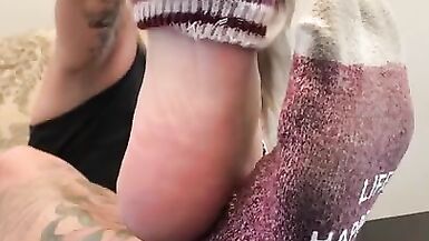 Playing with My Foot Pet! (POV Foot Fetish) PREVIEW - 9 image