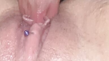 He makes me Squirt with his Cum all over my Pussy at the End! up Close!