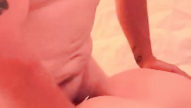 MILF next Door Rides Cock with a Sapphire in her ASS | Cum Shot on Plump Ass | Butt Plug | Curvy - 15 image