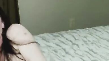 FUCK ALL MY HOLES!! BABE BABYSITTER PLAYS WITH TOYS IN GUEST ROOM! - 8 image
