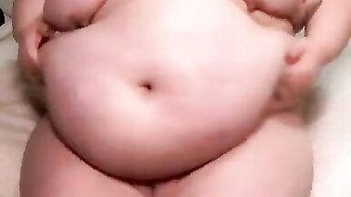 SSBBW Büyük Karın ve Göğüslerle Oynuyor - 4 image