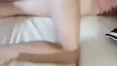 Husband Shows Wife Holes to Stranger to let him to Fuck her - 11 image