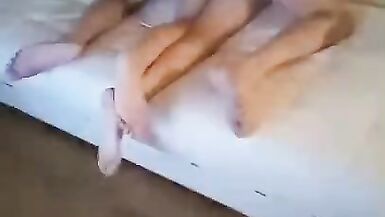 Husband Shows Wife Holes to Stranger to let him to Fuck her - 15 image