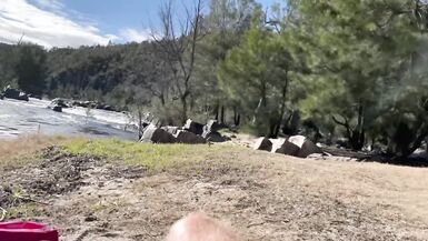 Outdoor Pissing Fucking and Cum on Feet - 7 image