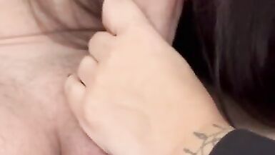 Sucking a Small Dick for Science!!! Oral Creampie gone Wrong LOL - 3 image